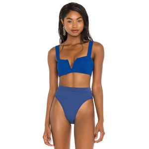 L*Space Royal Blue V-Neck Bikini